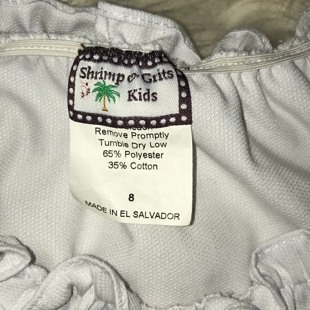 Shrimp and Grits Kids Girl Ruffle Tunic Top